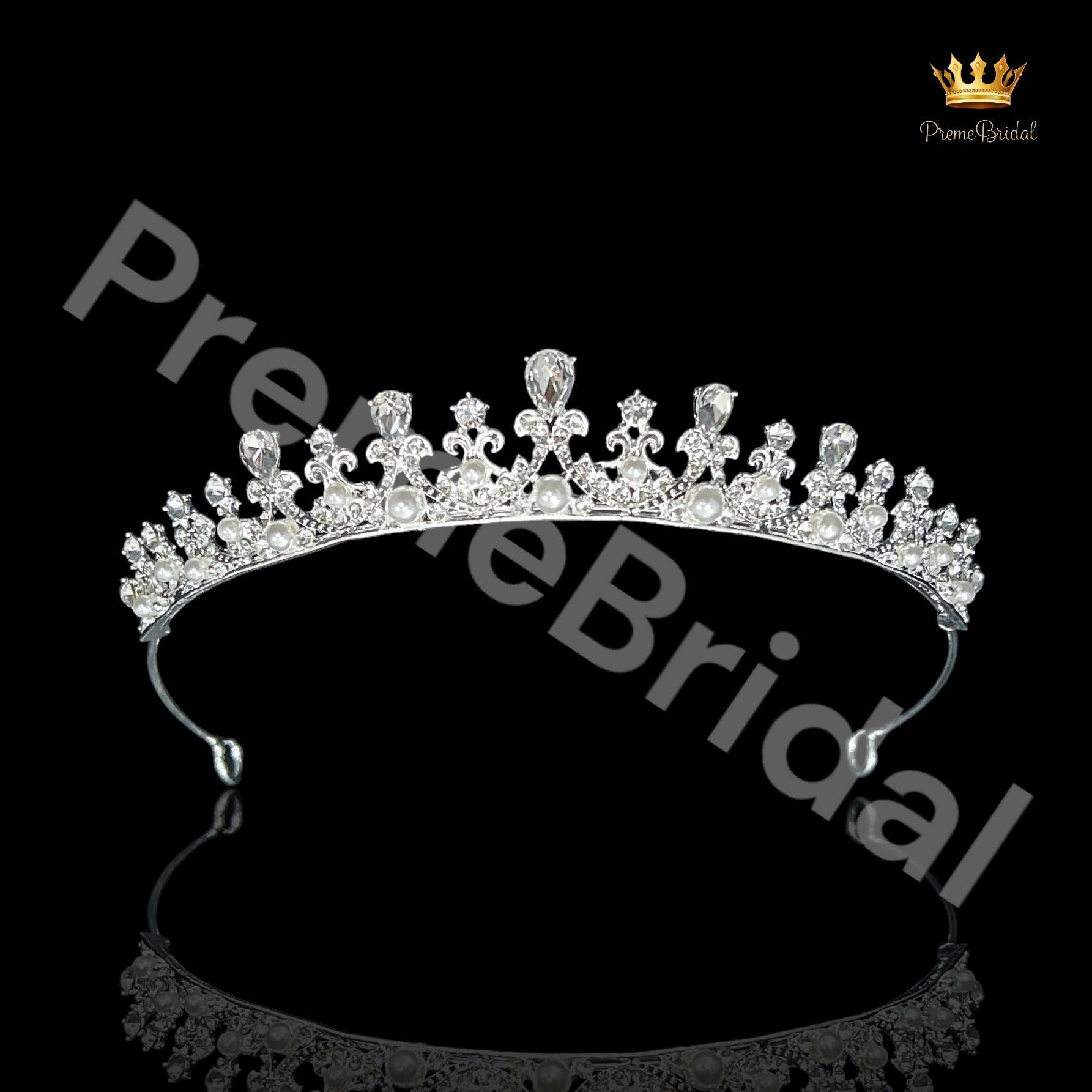 (พร้อมส่ง) เทียร่า 427 ครึ่งหัว งานเจ้าสาว งานสวย ปราณีต QCเพชรทุกเม็ด สินค้าพร้อมส่งจากไทย