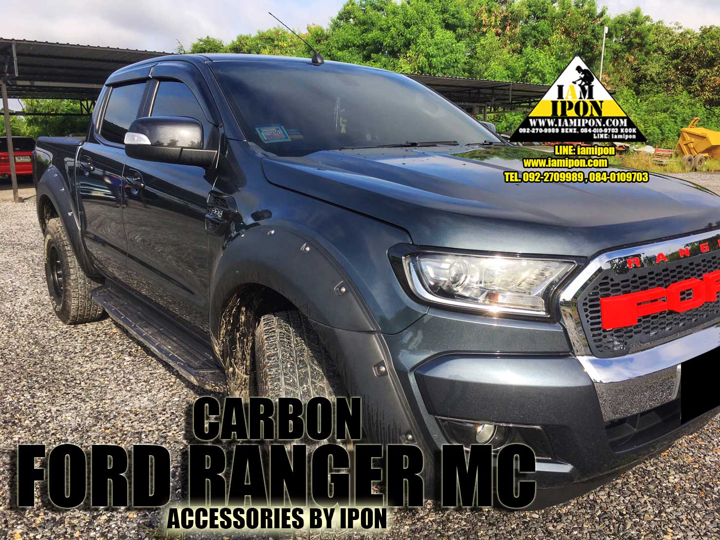 WING MIRROR FORD RANGER MC CARBON ครอบกระจกมองข้างคาร์บอนฟอร์ดเรนเจอร์ MC