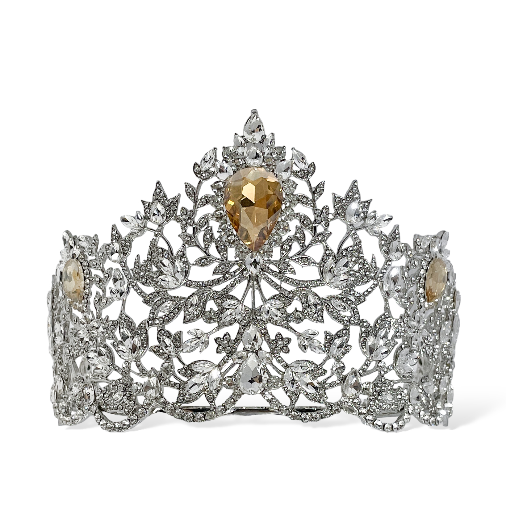 (พร้อมส่งจากไทย) มงกุฏ 117 Miss Universe 2020 รุ่นฐานกลม ปรับขนาดได้ งานสวย ส่งด่วน ส่งจากไทย