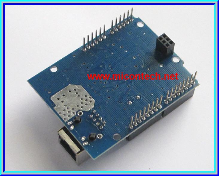 1x แผงวงจรชีลด์อีเทอเน็ต W5100 Ethernet Shield Module For Arduino