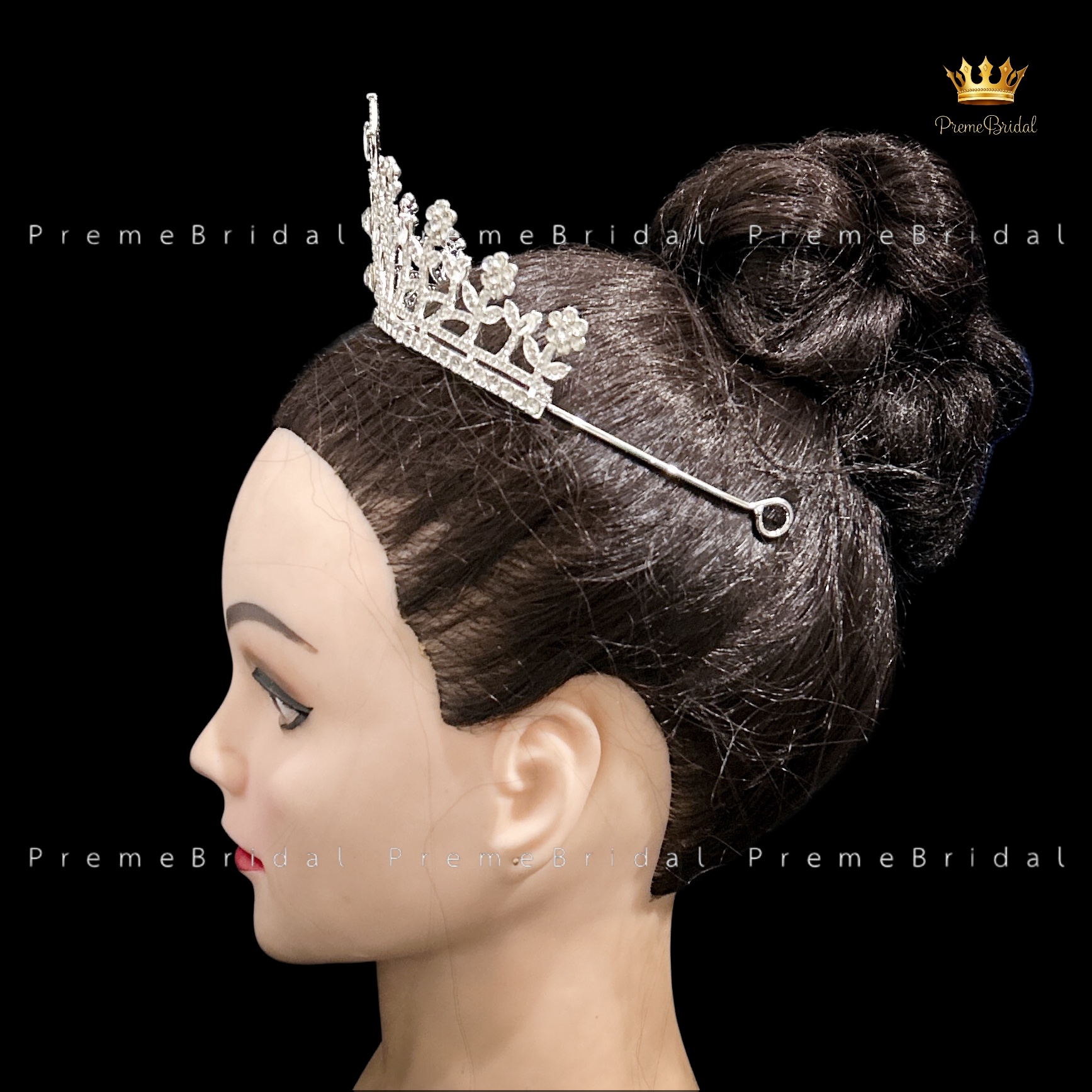 (พร้อมส่ง) เทียร่า 440 มงกุฎครึ่งหัว งานเจ้าสาว งานประกวด สวย ปราณีต QCเพชรทุกเม็ด สินค้าพร้อมส่งจากไทย