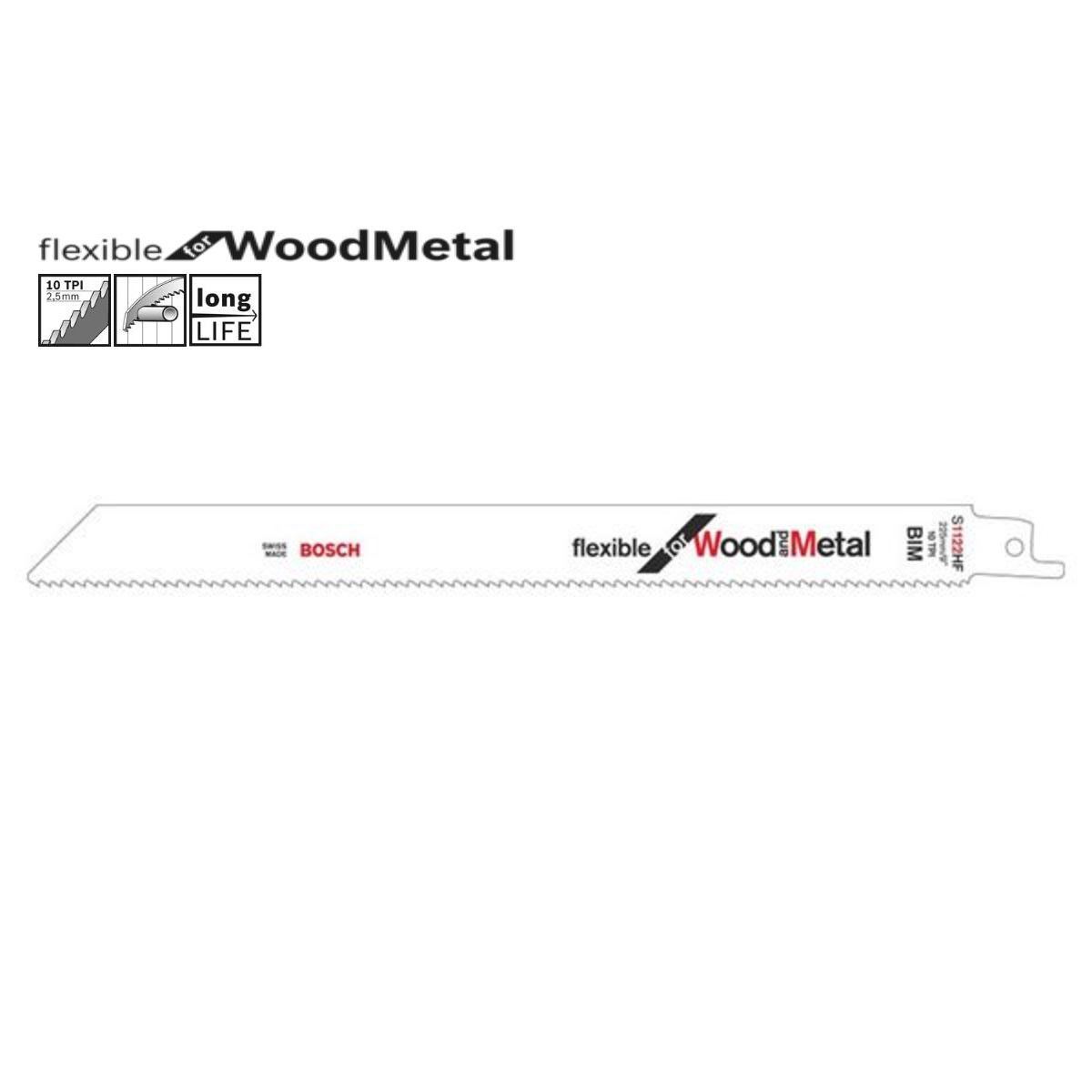 ใบเซเบอร์ S1122HF BOSCH #2608656034