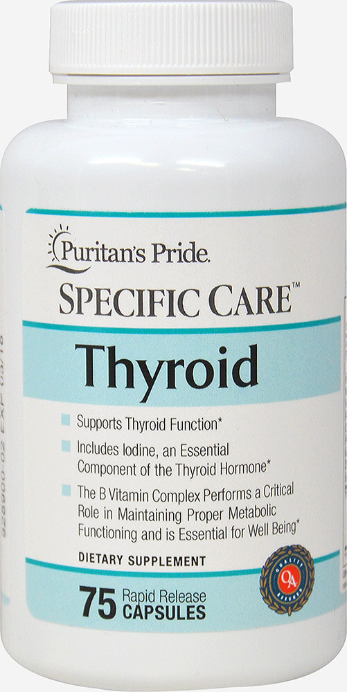 Puritan's Pride Specific Care™ Thyroid 75 Capsules