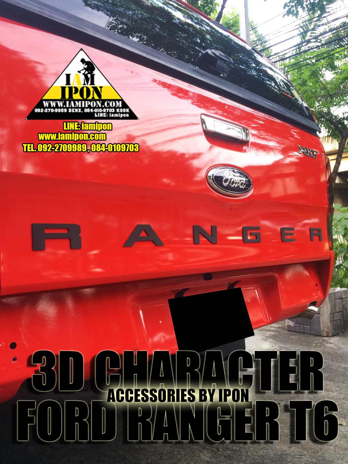 CHARACTER FORD RANGER T6-MC COLOR ตัวอักษรฟอร์ดเรนเจอร์ T6-MC รวมทุกสี