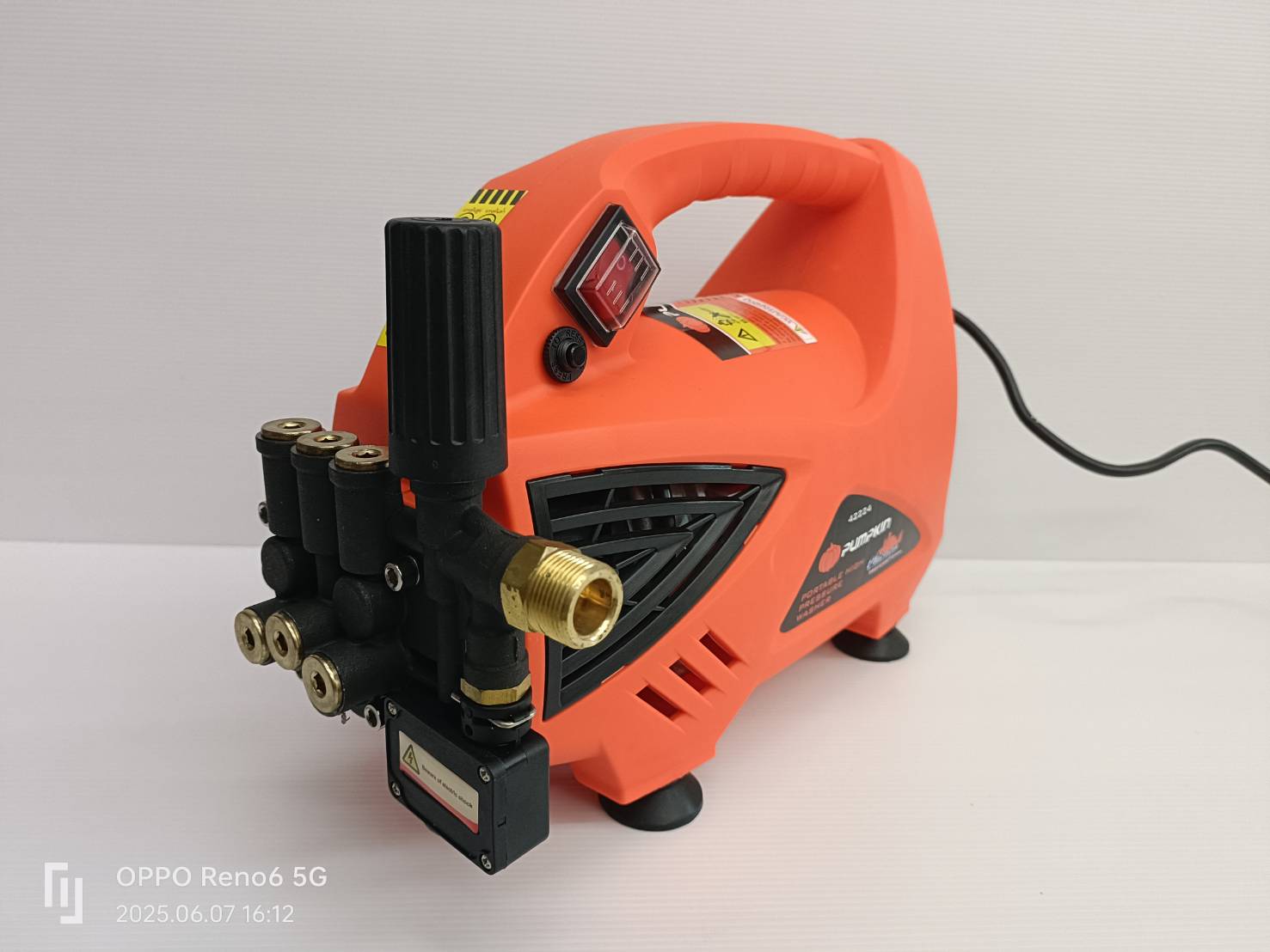 PUMPKIN เครื่องฉีดน้ำแรงดันสูง รุ่นปรับแรงดัน CHICAGO 135 bar CG-135AJ/42224