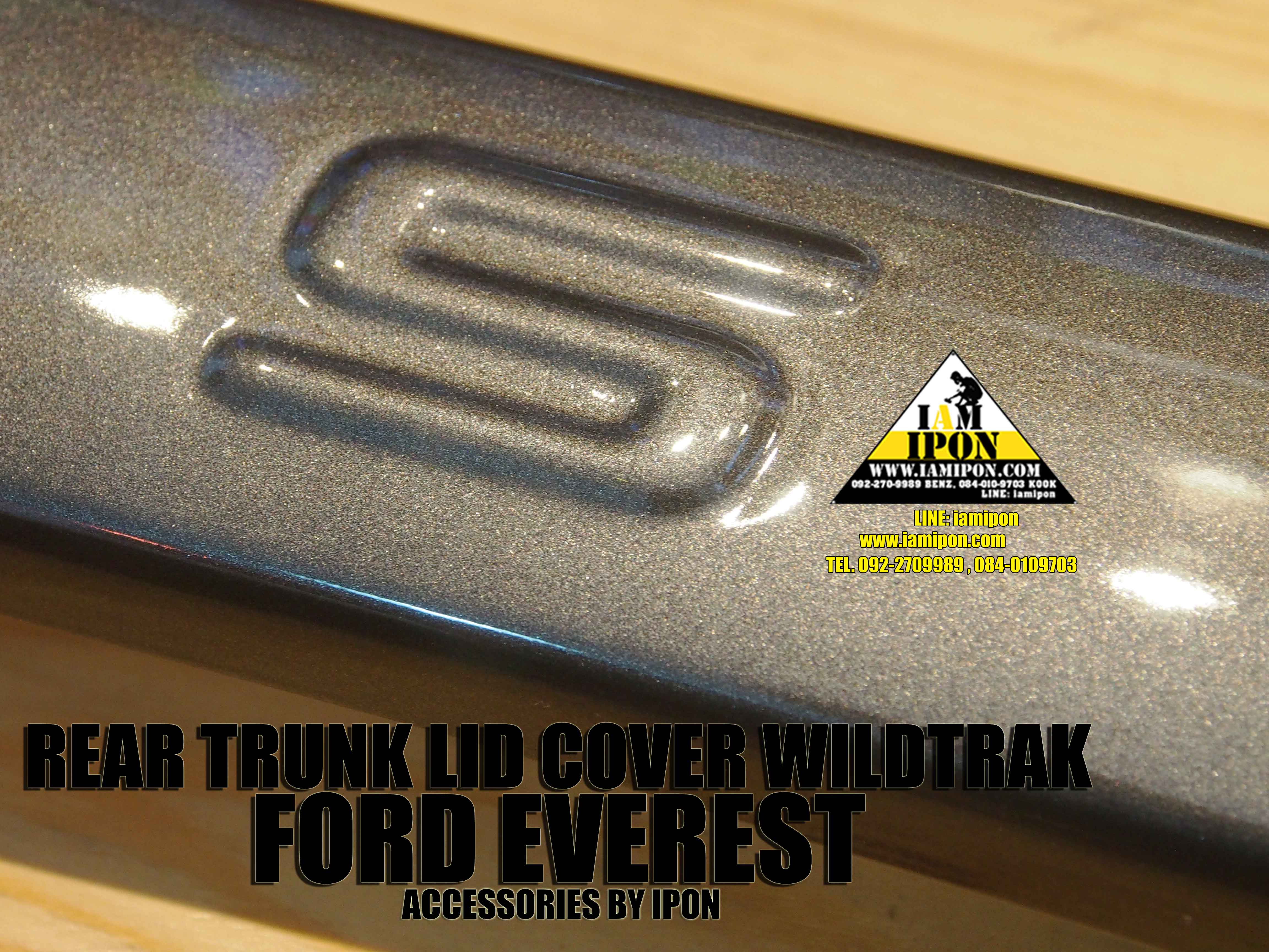 REAR TRUNK LID COVER FORD EVEREST WILDTRAK SPEC คาดคิ้วฝาท้ายสีไวล์ดแทรคฟอร์ดเอเวอเรสต์