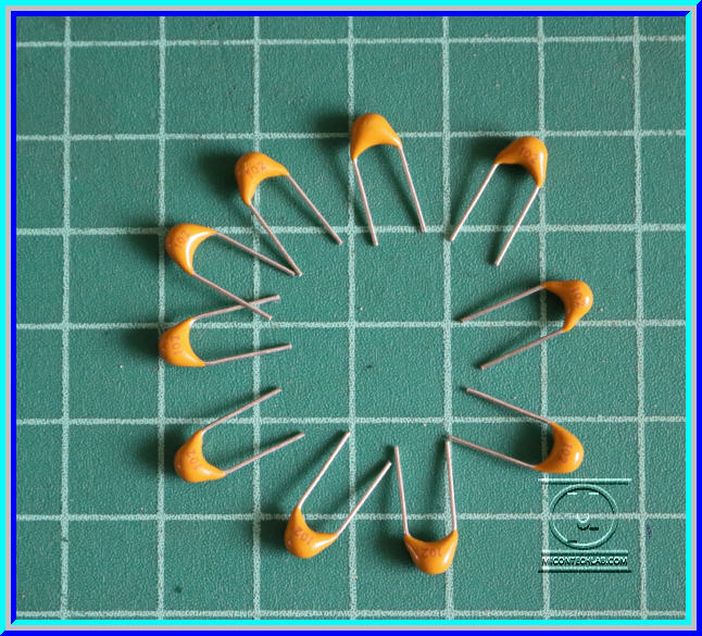10x เซรามิคคาปาซิเตอร์ 1 nF 50V Code 102