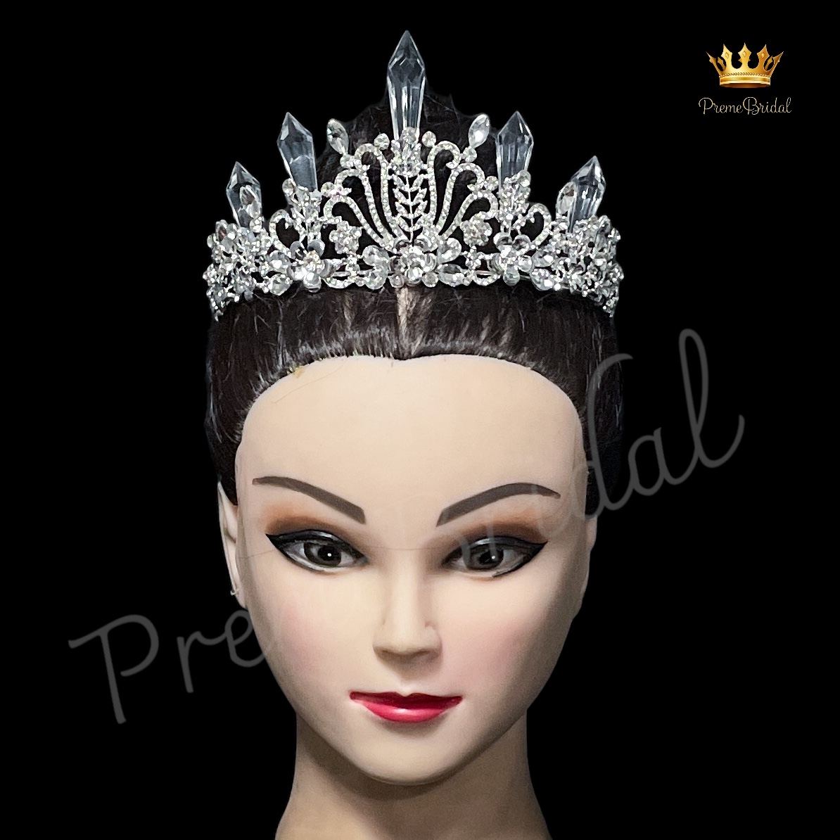 (พร้อมส่ง) เทียร่า 420 มงกุฎคริสตัล ครึ่งหัว งานสวย ปราณีต QCเพชรทุกเม็ด สินค้าพร้อมส่งจากไทย