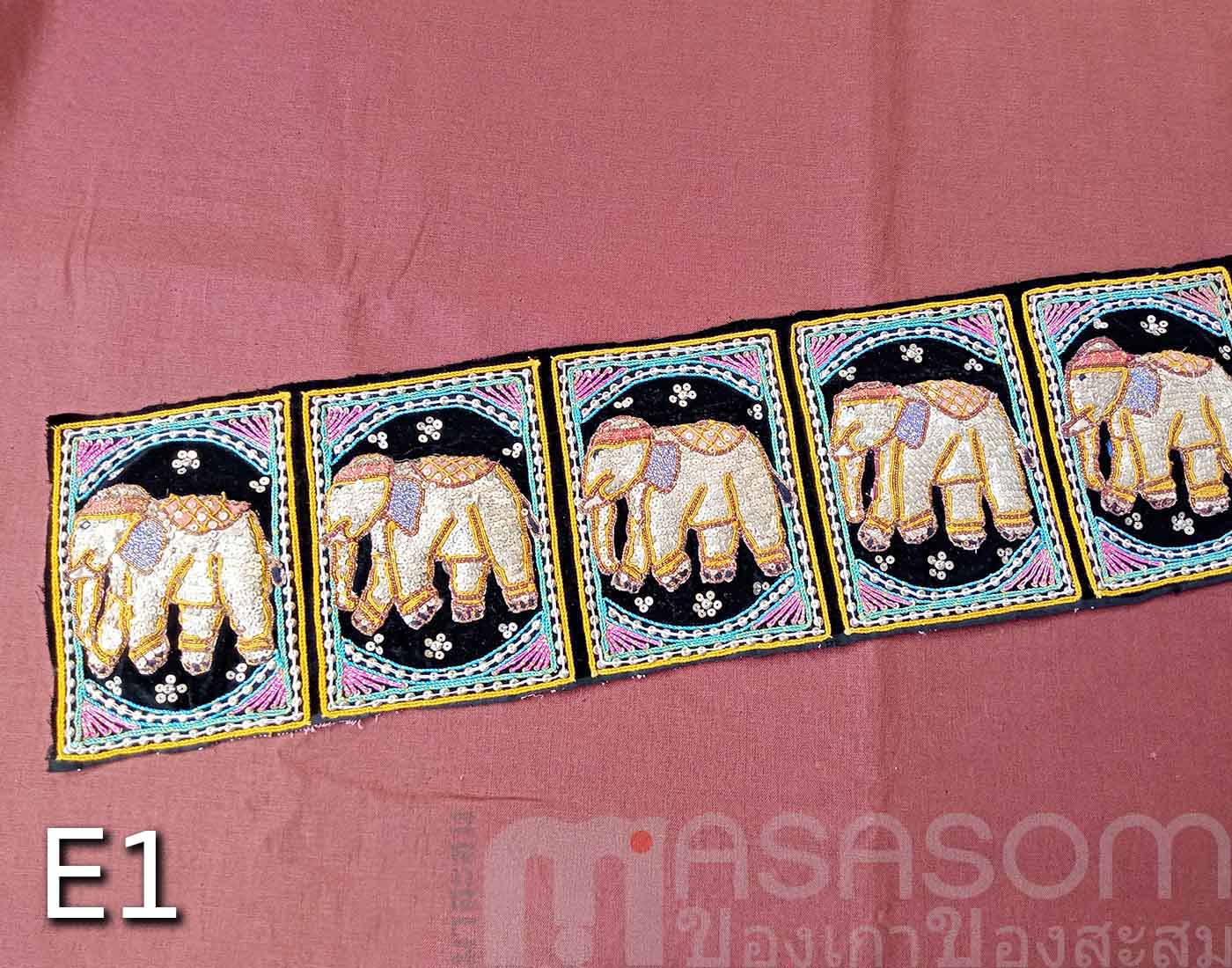 ผ้าปักรูปช้าง