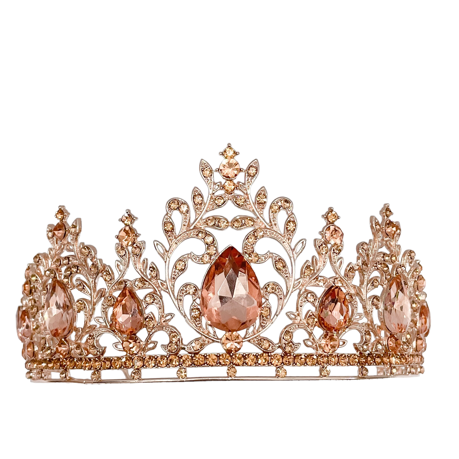 (พร้อมส่ง) เทียร่า 352 สีโรสโกลด์ งานสวย ปราณีต QCเพชรทุกเม็ด สินค้าพร้อมส่งจากไทย