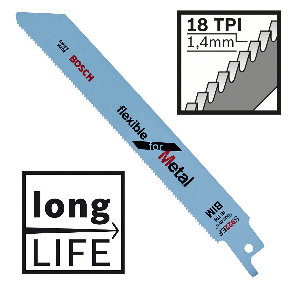 ใบเซเบอร์ S922EF BOSCH #2608656038