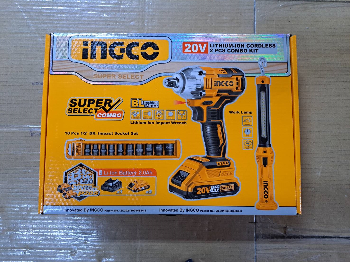 คอมโบ้บล็อกแบต1/2 COSLI23011 INGCO