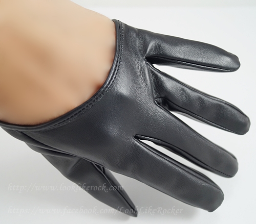 ถุงมือหนัง แนว Punk PU Leather