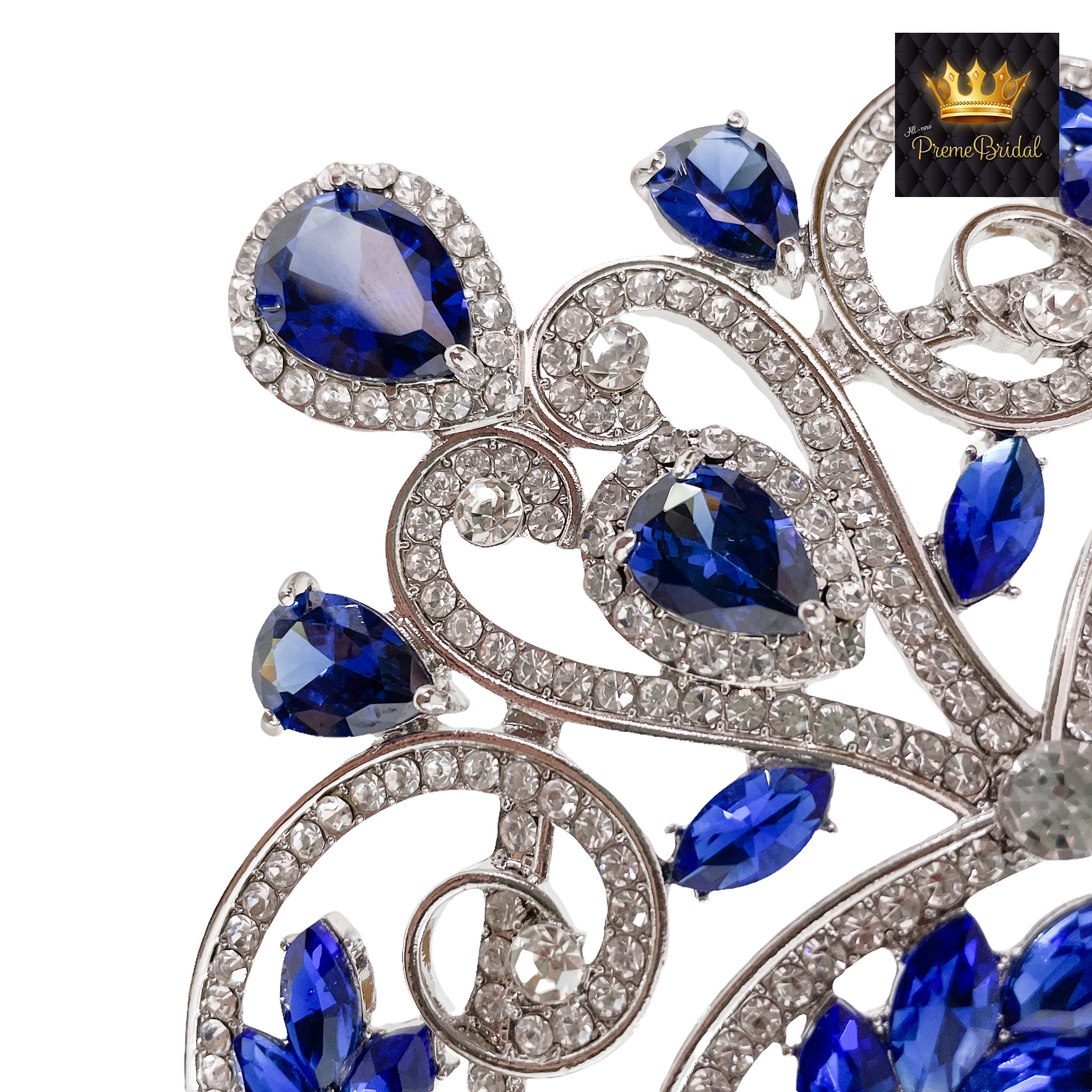 (พร้อมส่ง) มงกุฏ 087 สีน้ำเงิน มงกุฎนางงาม มงกุฎเพชร มงกุฎประกวด สินค้าพร้อมส่ง ไม่ต้องรอนาน งานพรีเมี่ยม