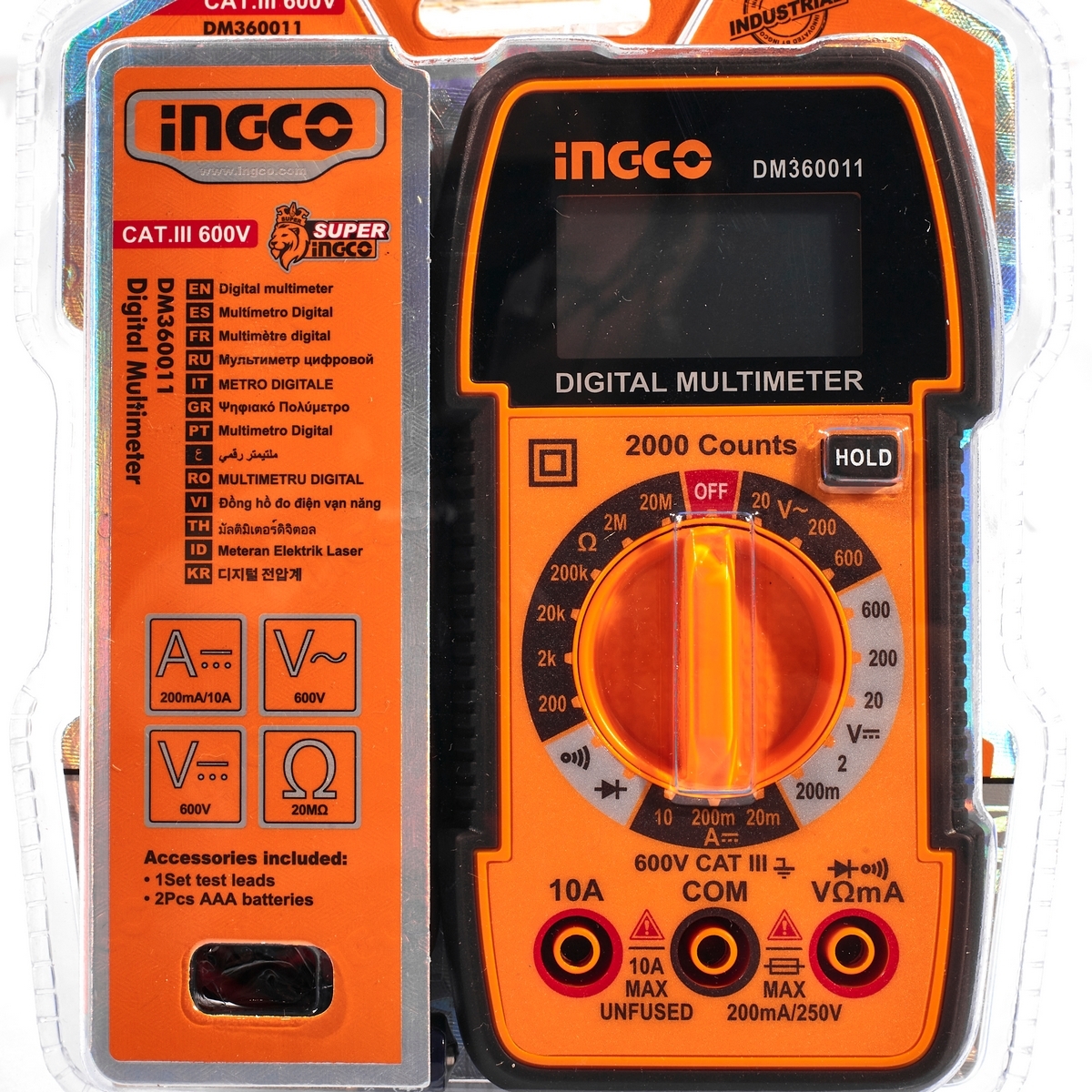 INGCO ดิจิตอลมัลติมิเตอร์ รุ่น DM360011