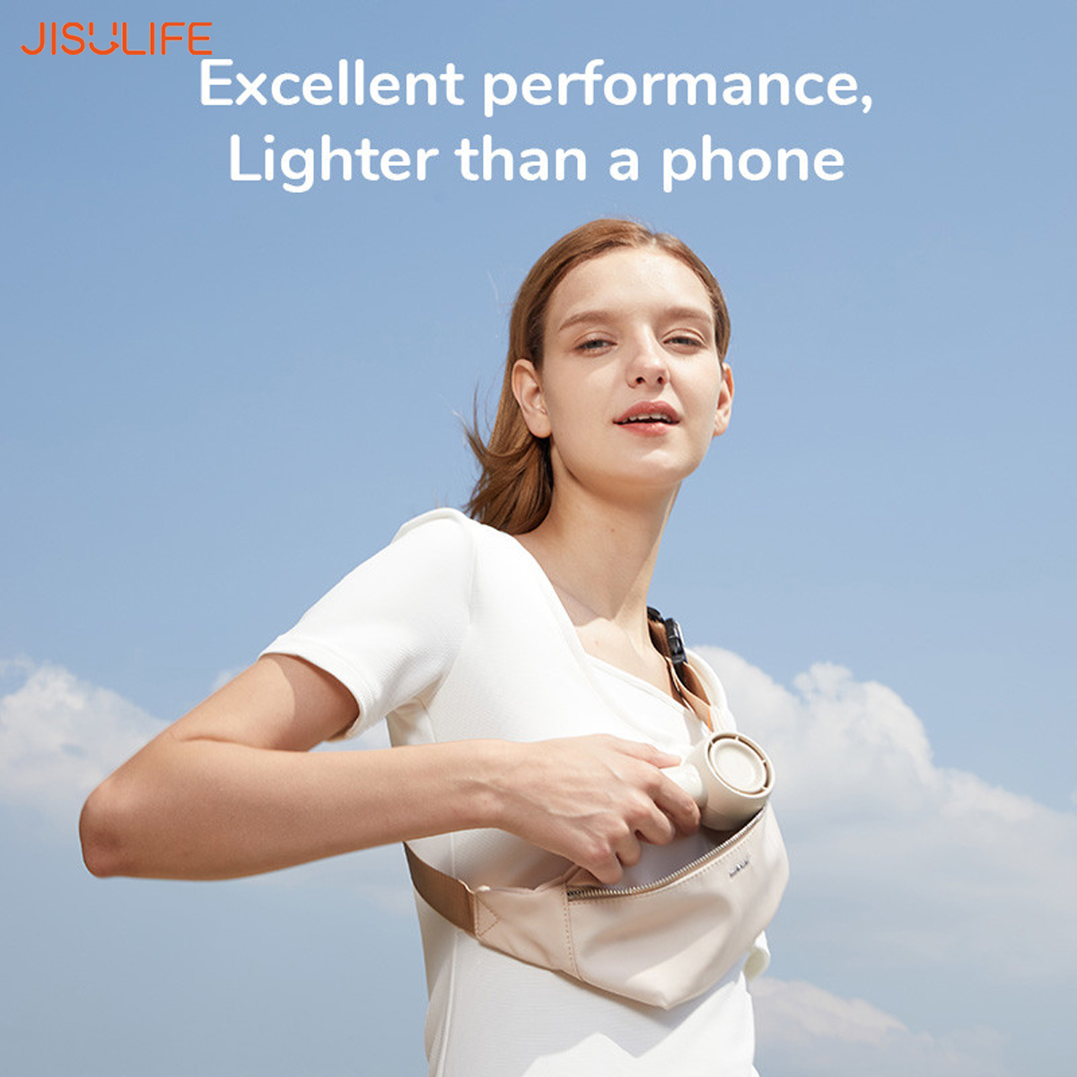 Jisulife FA42 Mini Turbo Fan พัดลมมือถือพกพา Super-mini turbo fan (รับประกัน6 เดือน)