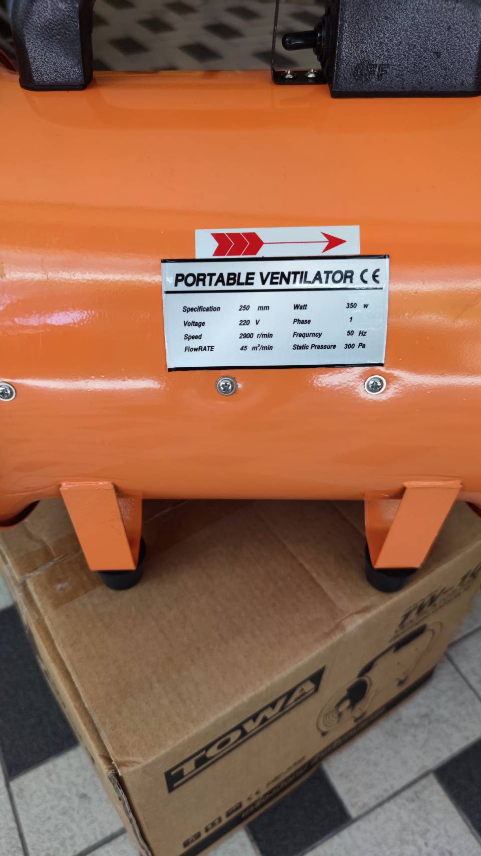 พัดลมอุโมง10" TW-10 TOWA