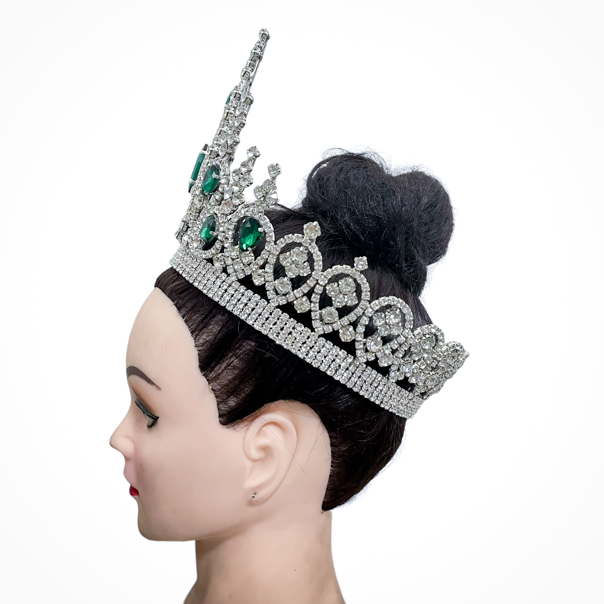 (พร้อมส่งจากไทย) มงกุฏ 108 สีเขียว มงกุฎนางงาม มงกุฎเพชร มงกุฎประกวด สินค้าพร้อมส่ง ไม่ต้องรอนาน งานพรีเมี่ยม