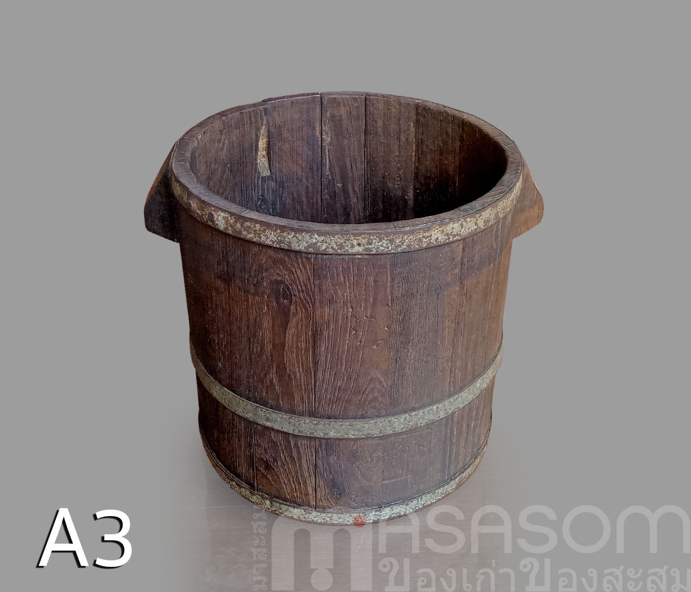 ถังไม้ตวงข้าวโบราณขนาด 10 ลิตร