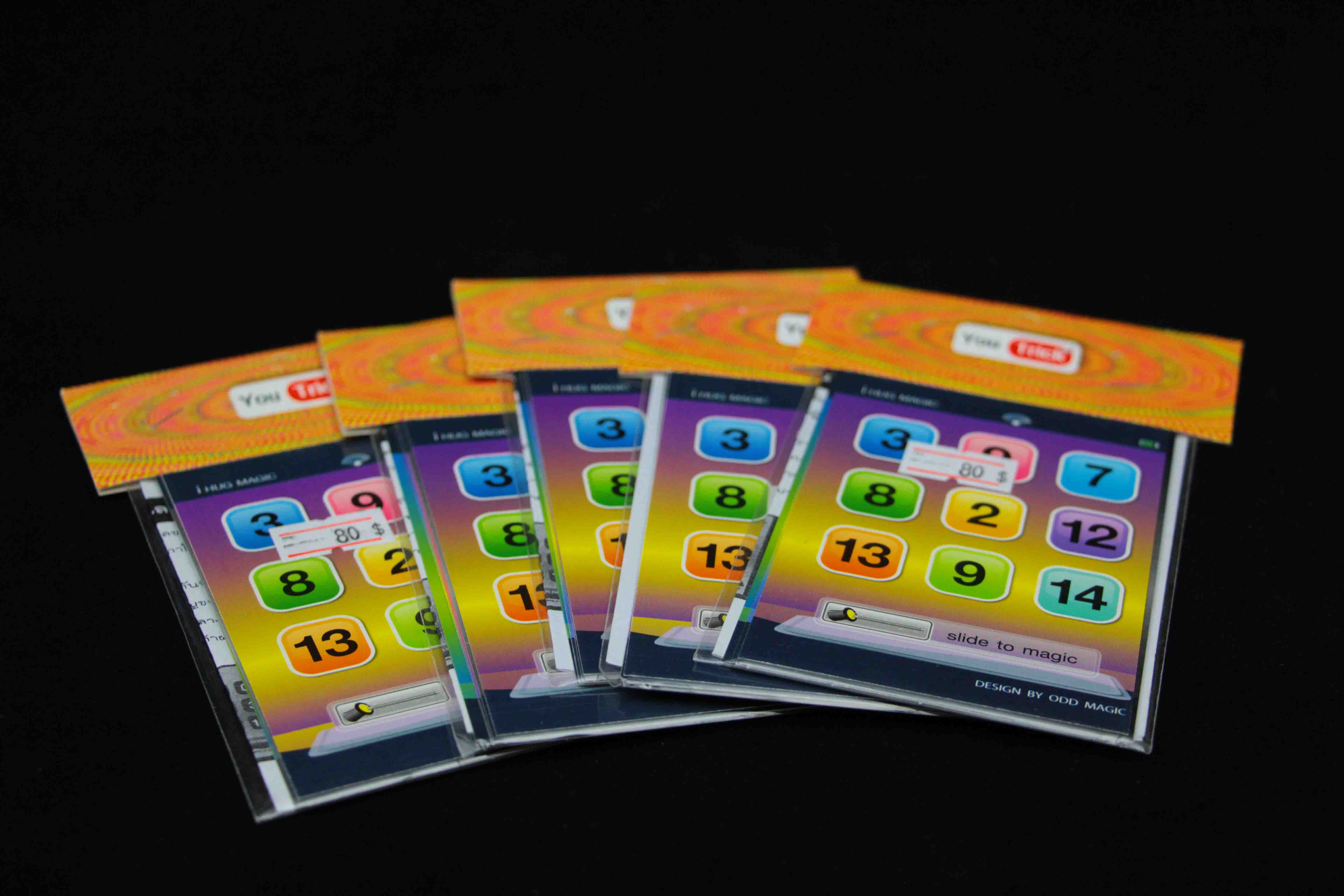 อุปกรณ์มายากล ไพ่ทายตัวเลขในใจผู้ชม