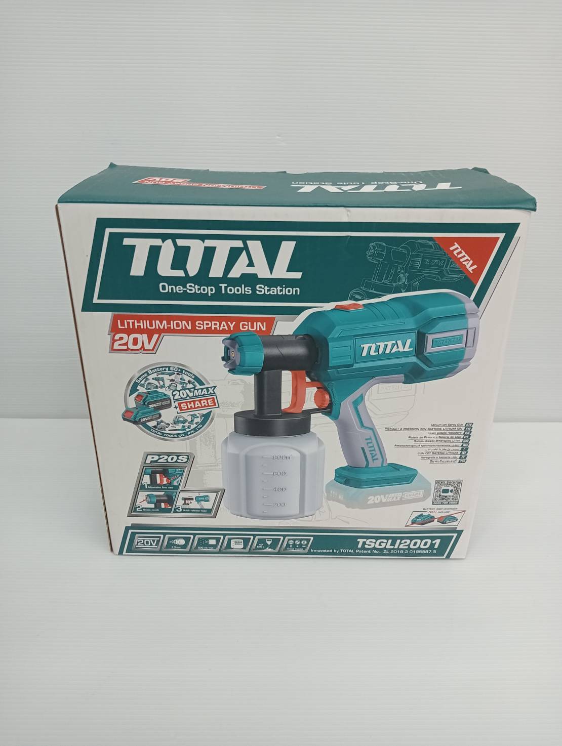 กาพ่นสี 20V TSGLI2001 TOTAL (เครื่องเปล่า)