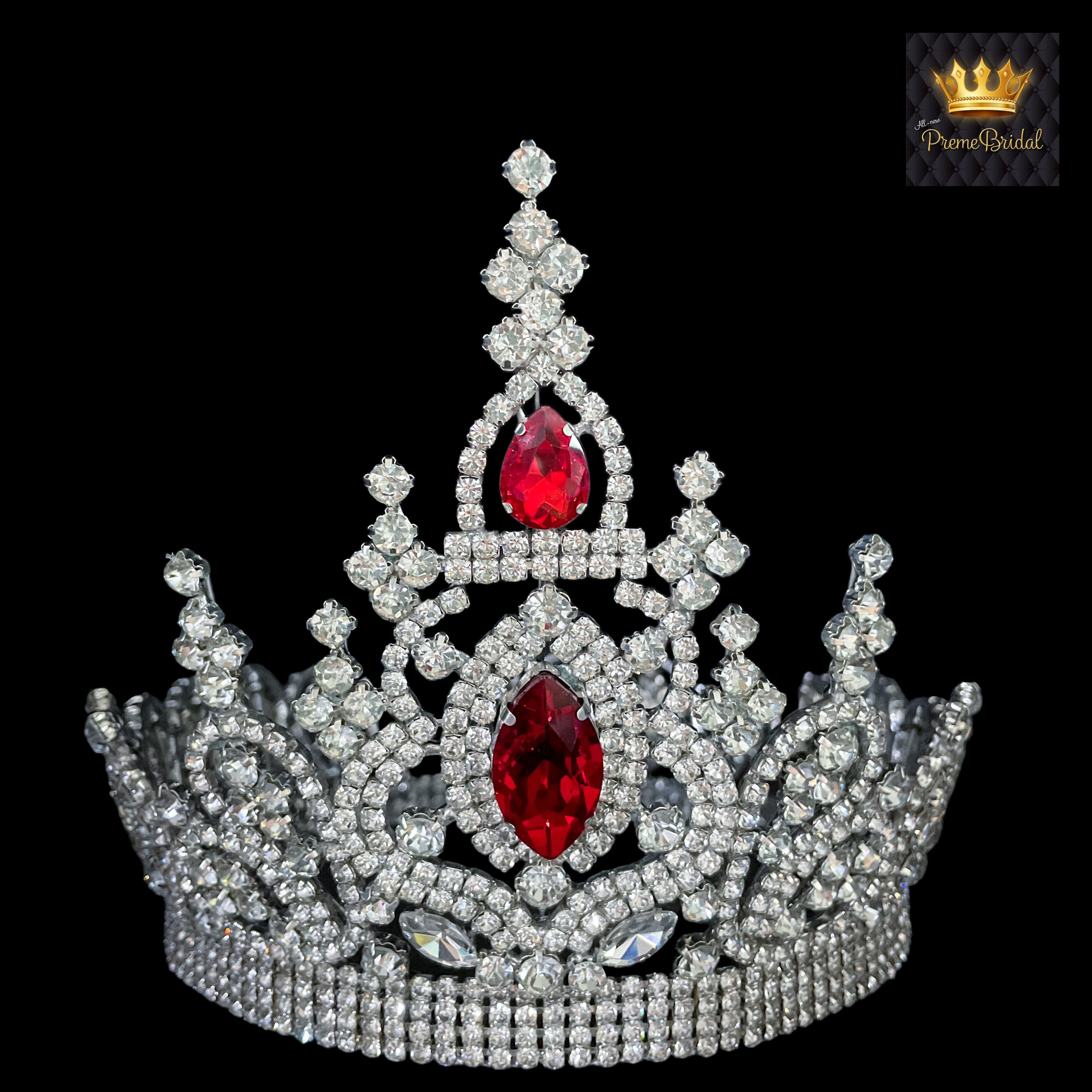 (พร้อมส่งจากไทย) มงกุฏ 107 สีแดง มงกุฎนางงาม มงกุฎเพชร มงกุฎประกวด สินค้าพร้อมส่ง ไม่ต้องรอนาน งานพรีเมี่ยม