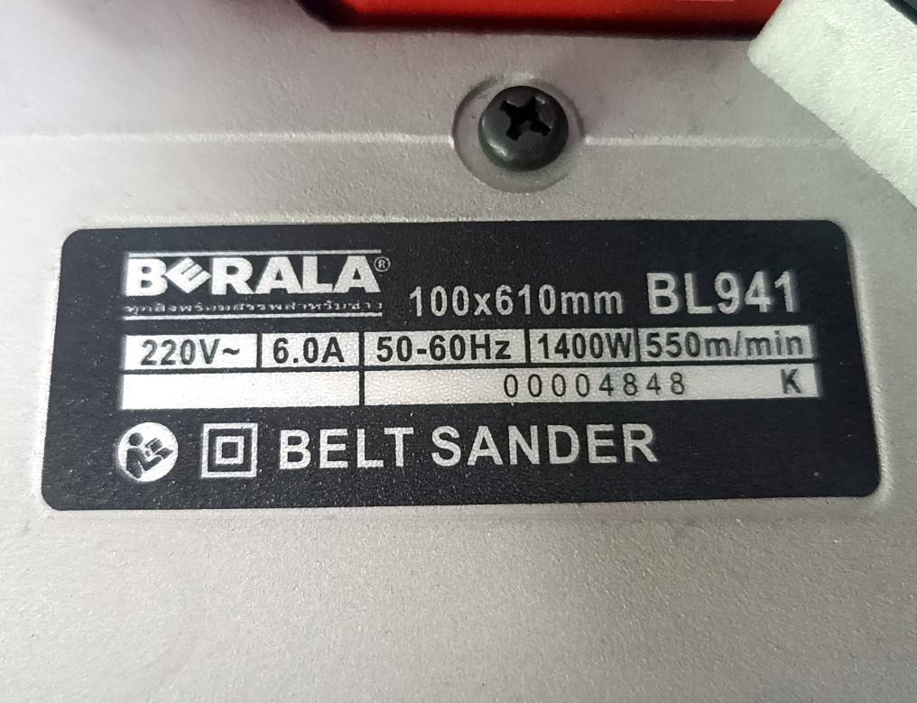 เครื่องขัดกระดาษทรายสายพาน BL941 BERALA