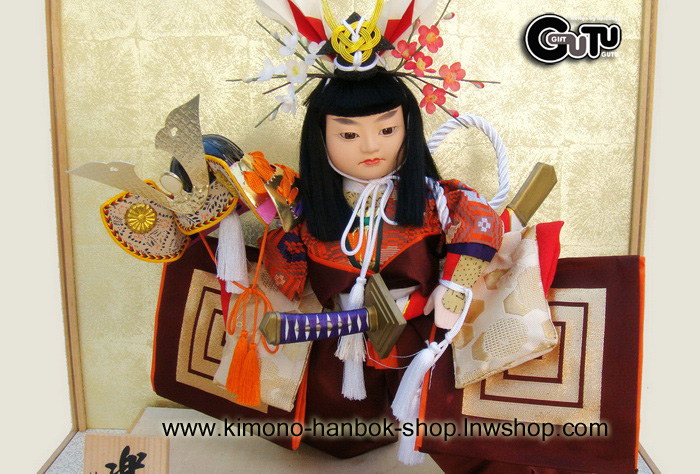 大将 : たいしょう ตุ๊กตานักรบญี่ปุ่น+ตู้กระจก(M)