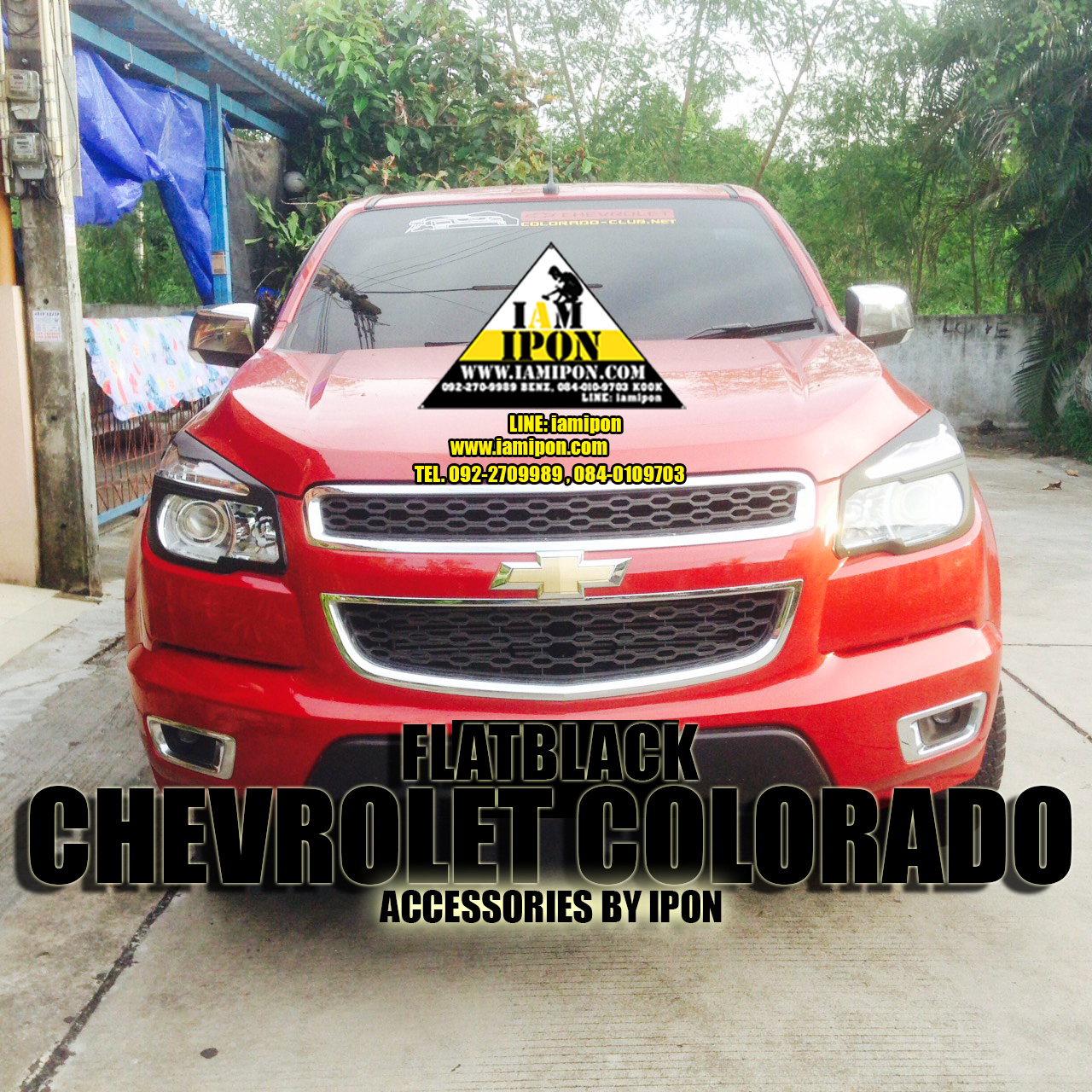 HEAD LAMP COVER CHEVROLET ALL NEW COLORADO 2012 ครอบไฟหน้าดำด้านออนิวโคโลราโด 2012