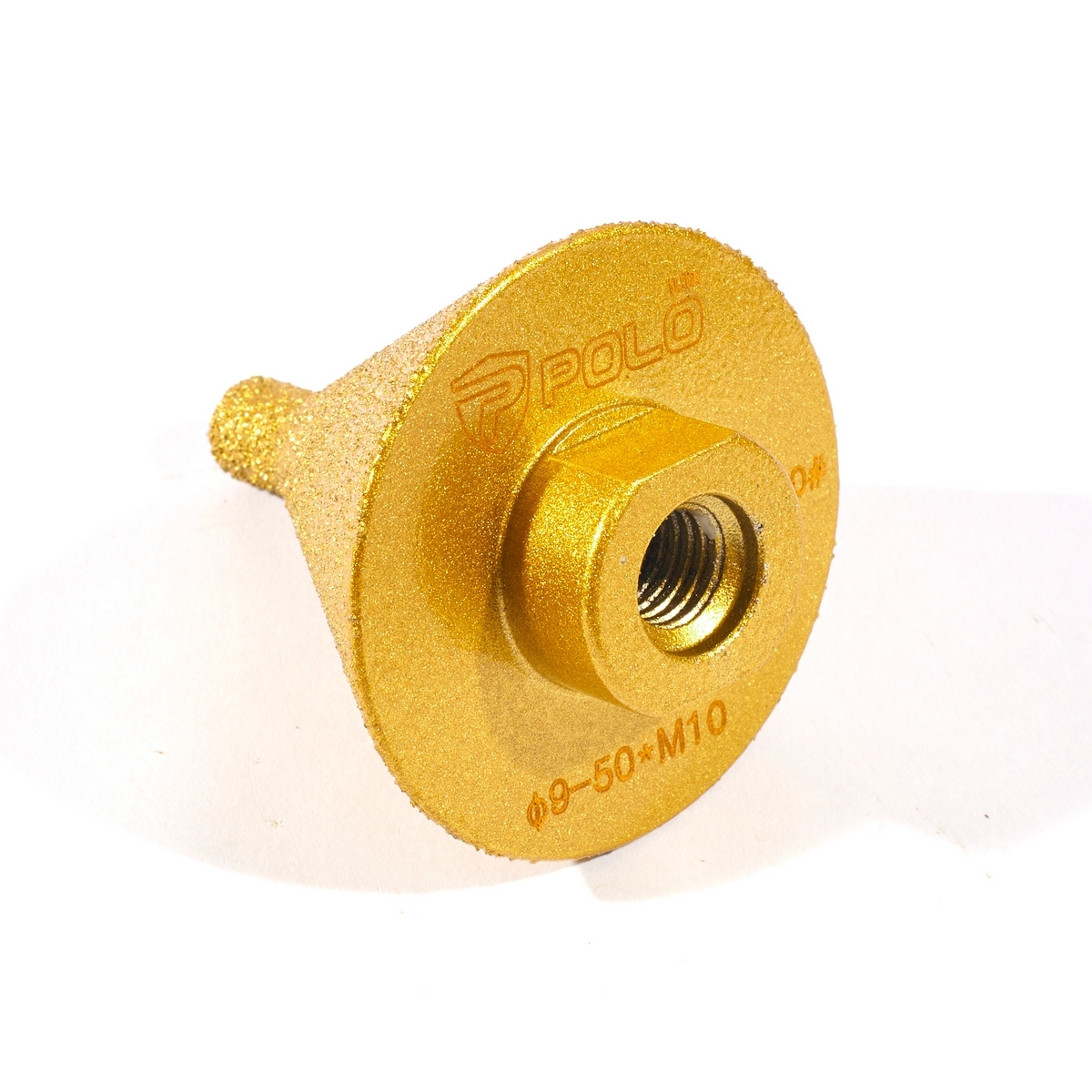 POLO DR-50 ดอกสว่านเพชรเจาะรู ลบมุม 9-50 มม. เกลียว M10 P523-4140