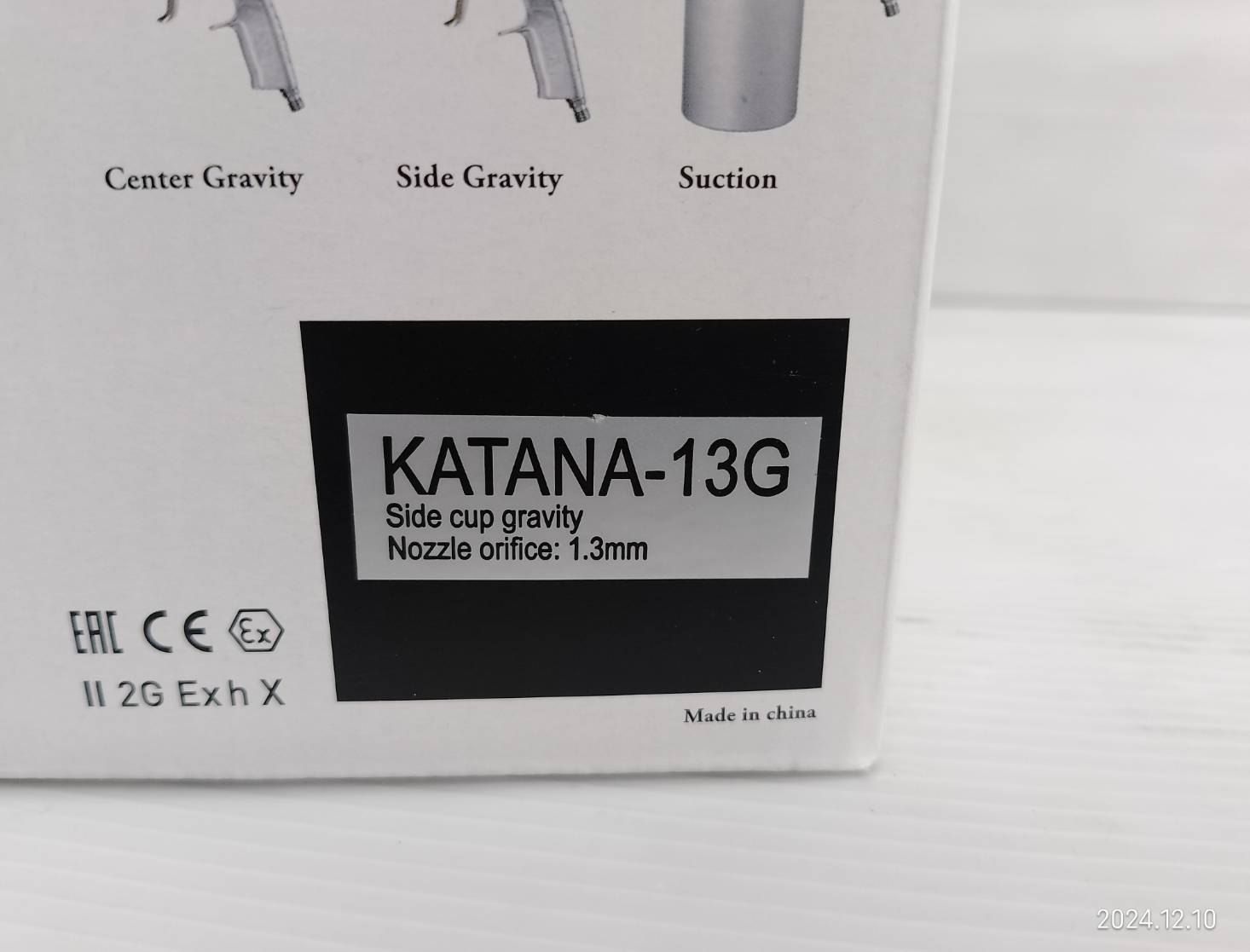 กาพ่นสี กาบน แบบถ้วยข้าง AIRREX รุ่น KATANA-13G
