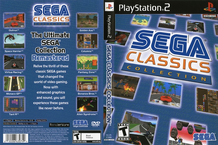 SEGA CLASSICS COLLECTION [US : DVD5 1 Disc]
