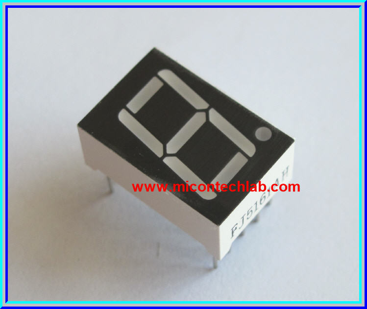 1x LED 7 SEGMENT 1 DIGIT RED Color Common Cathode 0.56 INCH