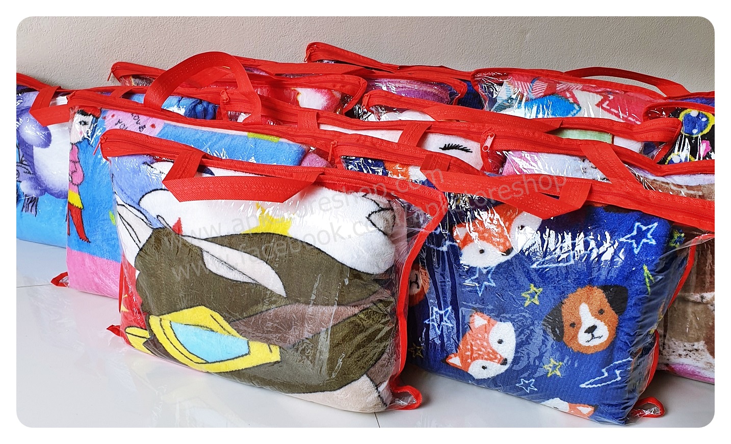 ขายส่ง ผ้าห่มนาโน แบบบาง #APK57-ลายการ์ตูน ส่ง 57 บาท