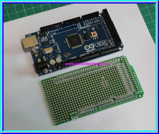 1x MEGA2560 Prototype Shield PCB for Arduino MEGA 2560 Circuits