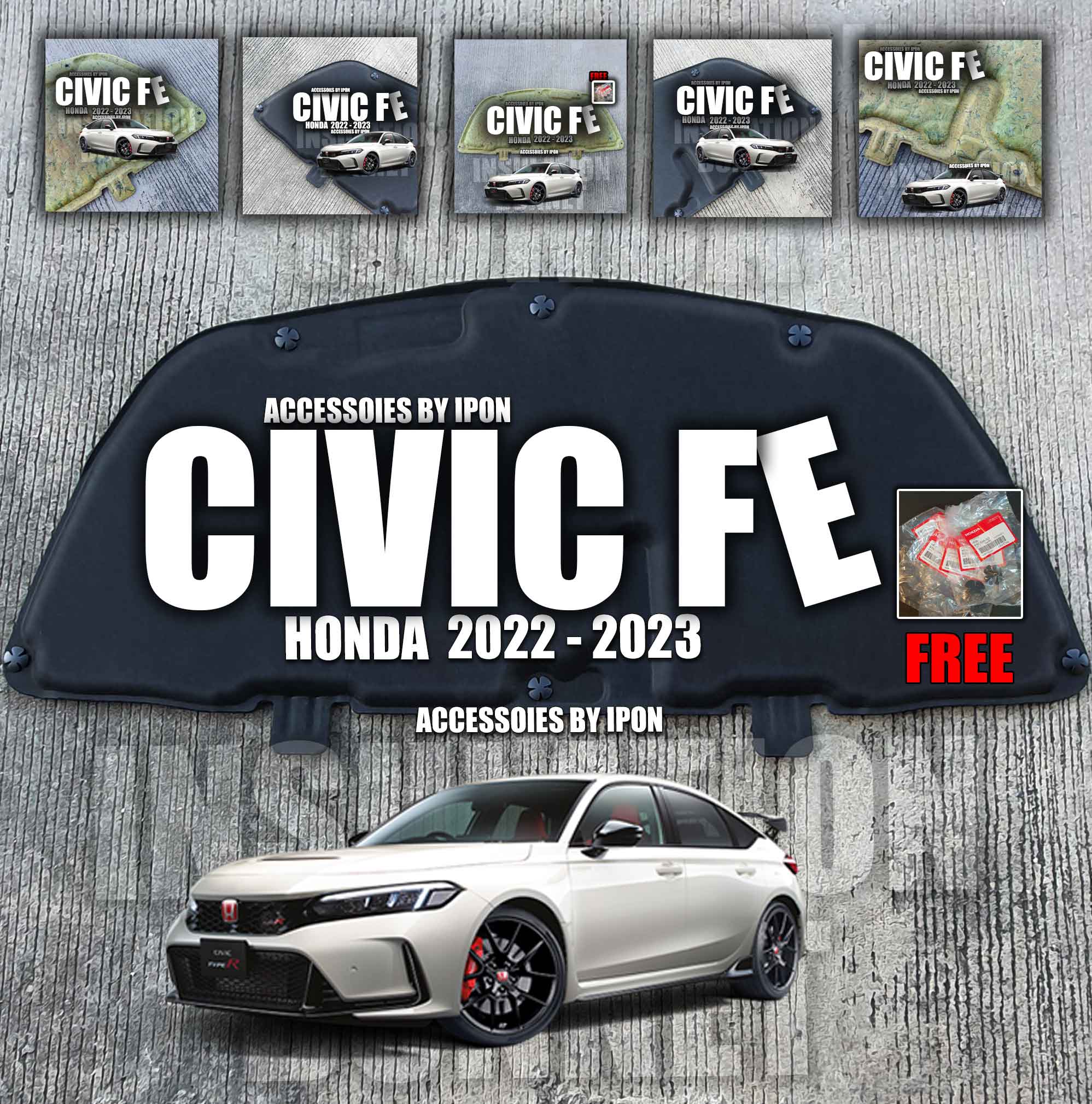 แผ่นกันความร้อน HONDA CIVIC FE ทุกรุ่น แท้ห้าง