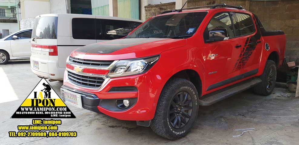FENDER 6" CHEVROLET COLORADO 2018 FLATBLACK คิ้วล้อดำด้าน 6 นิ้วเรียบ เชฟโรเลตโคโรลาโด 2018