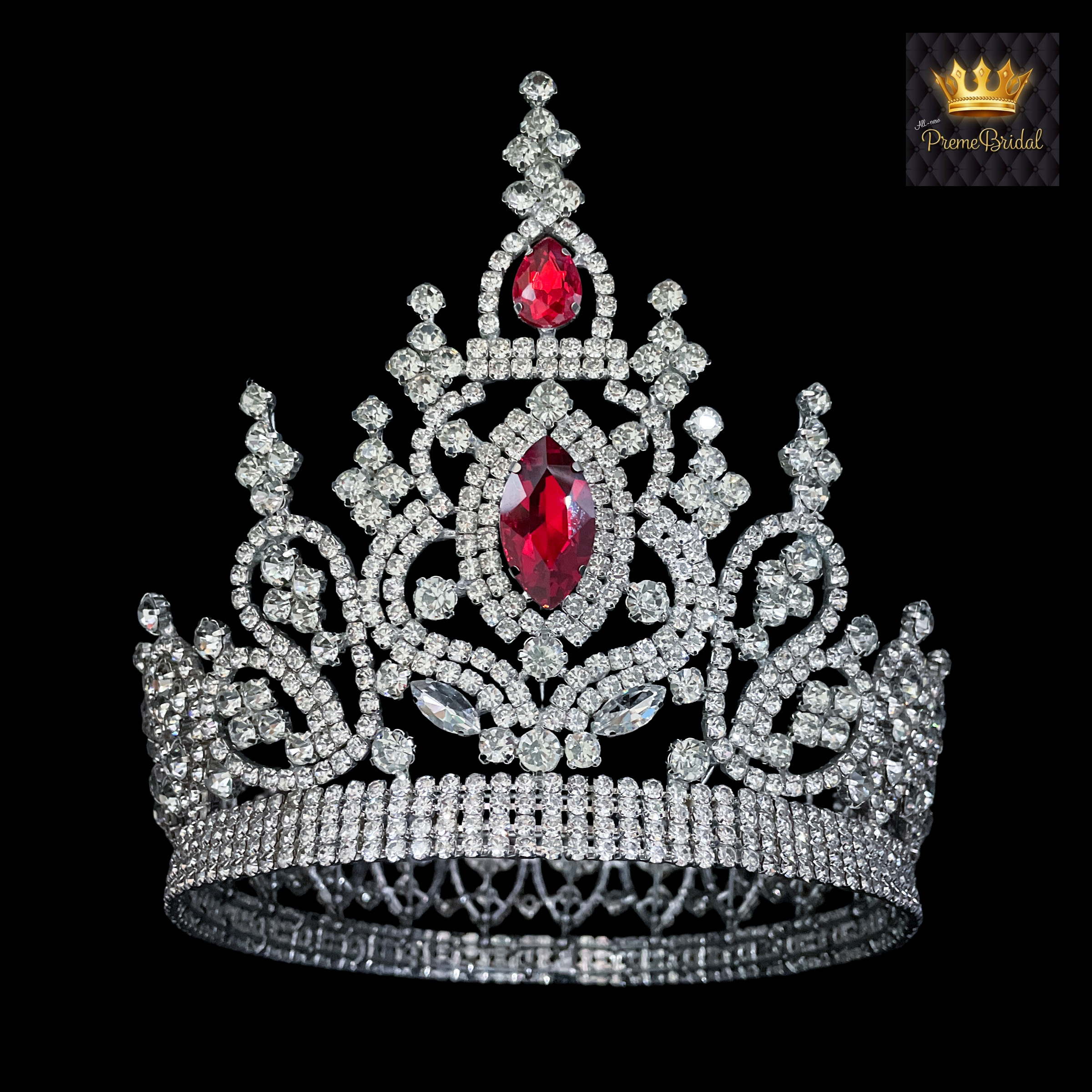 (พร้อมส่งจากไทย) มงกุฏ 107 สีแดง มงกุฎนางงาม มงกุฎเพชร มงกุฎประกวด สินค้าพร้อมส่ง ไม่ต้องรอนาน งานพรีเมี่ยม