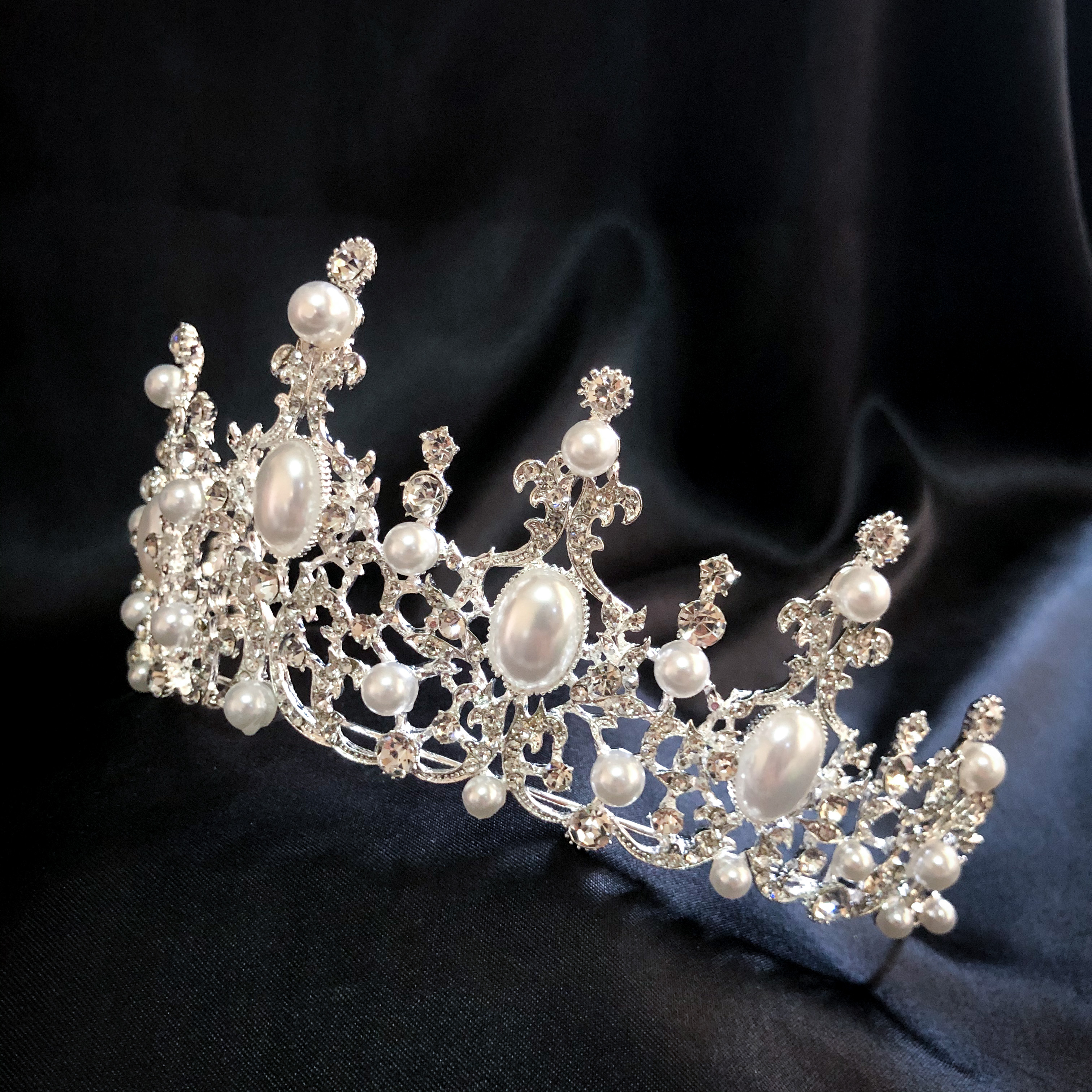 (พร้อมส่ง) เทียร่า 296 มงกุฎนางงาม มงกุฎเจ้าหญิง งานสวย ปราณีต QCเพชรทุกเม็ด สินค้าพร้อมส่งจากไทย