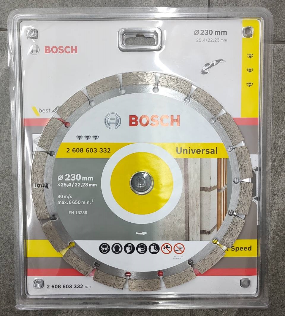 ใบเพชรตัดคอนกรีต9" BOSCH #2608603332 (ตัดเปียก-ตัดแห้ง)
