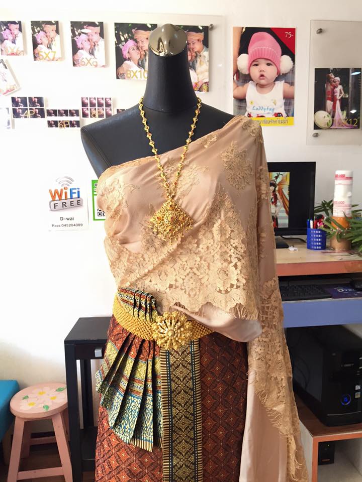 (พร้อมส่ง) ชุดไทยพร้อมส่ง รหัส 017