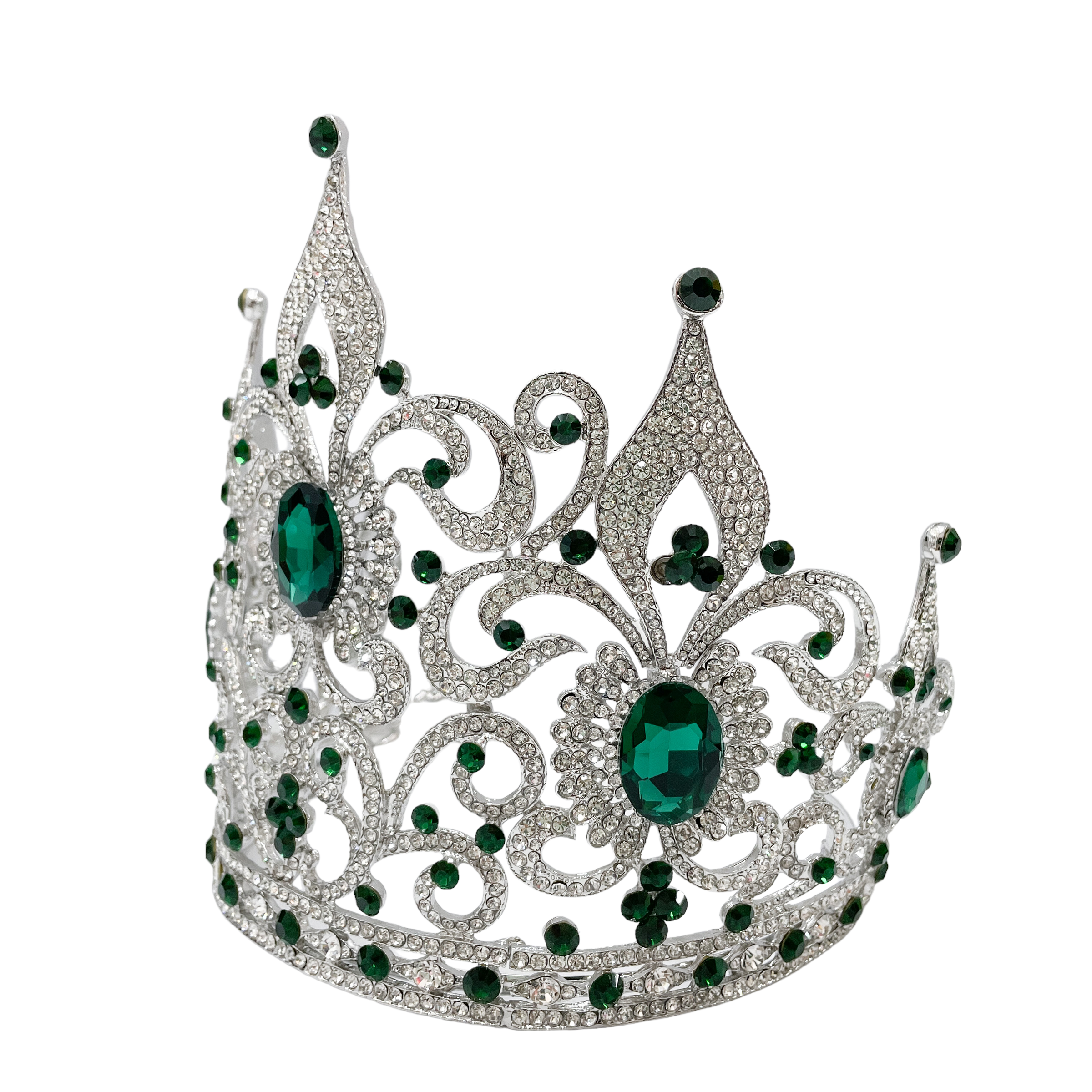 (พร้อมส่งจากไทย) มงกุฏ 102 สีเขียว มงกุฎนางงาม มงกุฎเพชร มงกุฎประกวด สินค้าพร้อมส่ง ไม่ต้องรอนาน งานพรีเมี่ยม