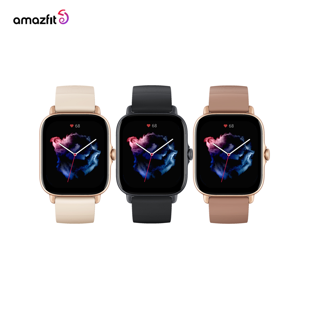 Amazfit GTS 3 SmartWatch นาฬิกาอัจฉริยะ วัดการเต้นหัวใจ นับก้าวเดิน กันน้ำ (รับประกัน 1 ปี)