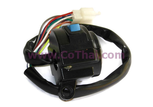 ชุดประกับสวิทช์ไฟสูงต่ำ+ไฟเลี้ยว+แตร ซ้าย รถมอเตอร์ไซค์ไฟฟ้า