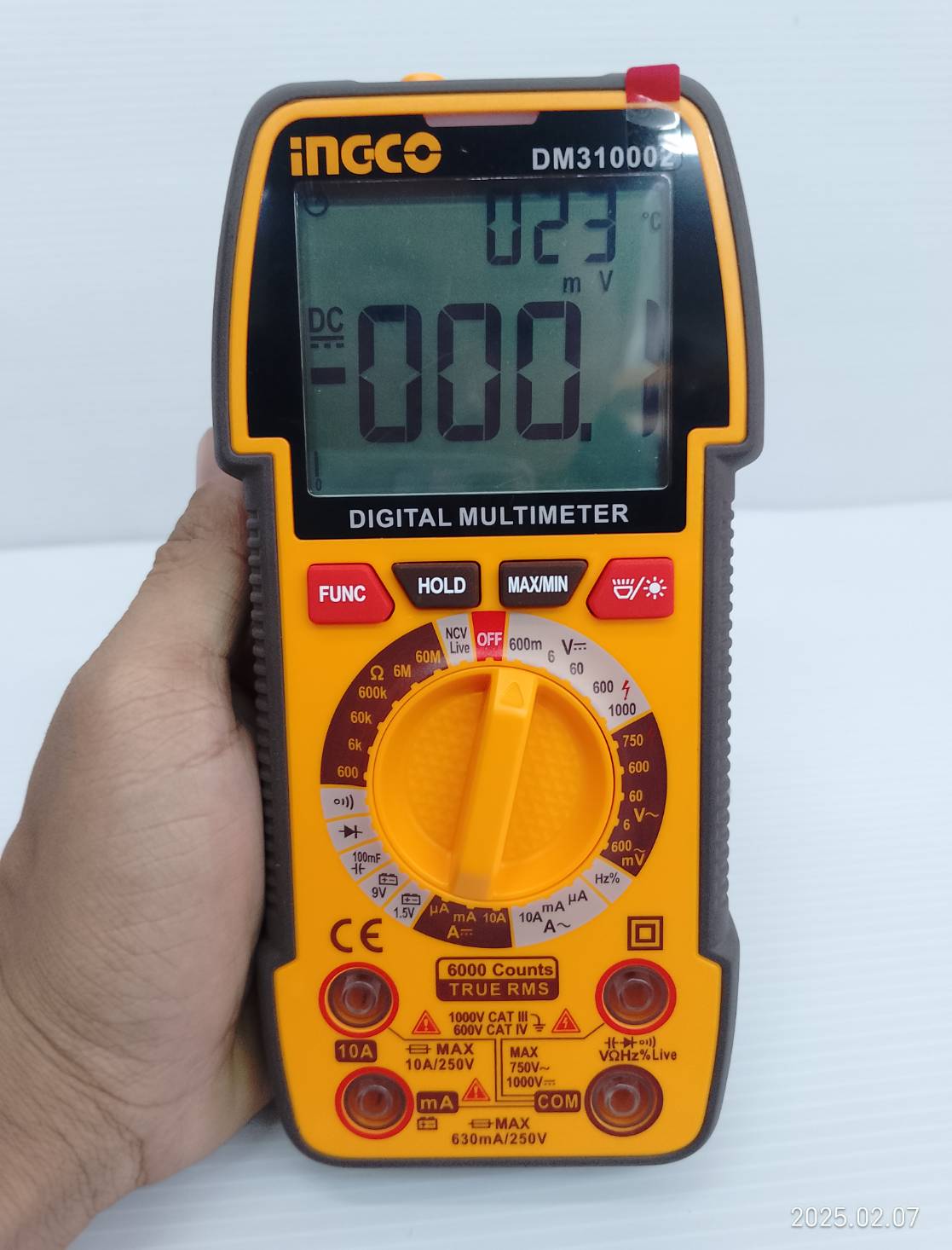 INGCO COMBO SET ชุดช่างไฟฟ้า ปากกาวัดไฟ+มัลติมิเตอร์+แคลมป์มิเตอร์ 3ตัวชุด รุ่น COS24067