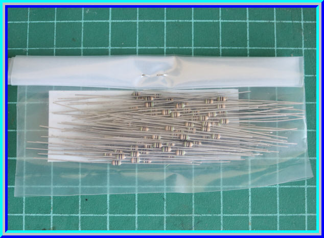 100x ตัวต้านทาน 50 Ohm 1/8 Watt 5% แบบคาร์บอน (100 ตัวต่อชุด)