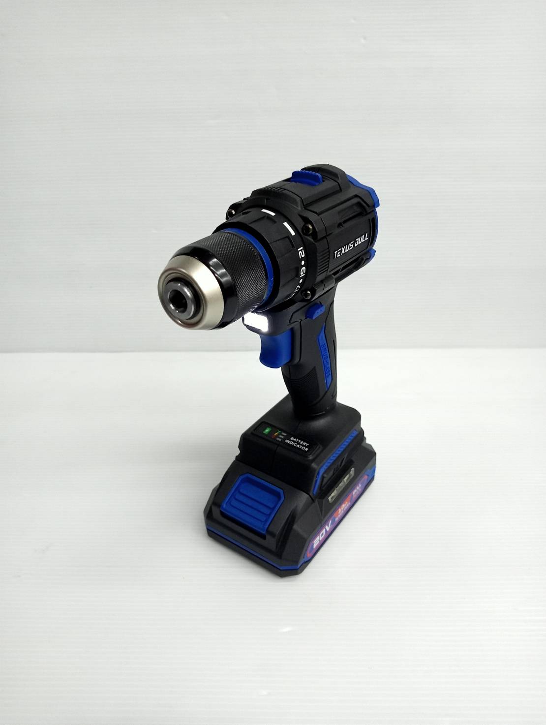 สว่านไร้สายคอสั้น 20V แบตเตอรี่ 2.0Ah TX-9932 TEXUS BULL