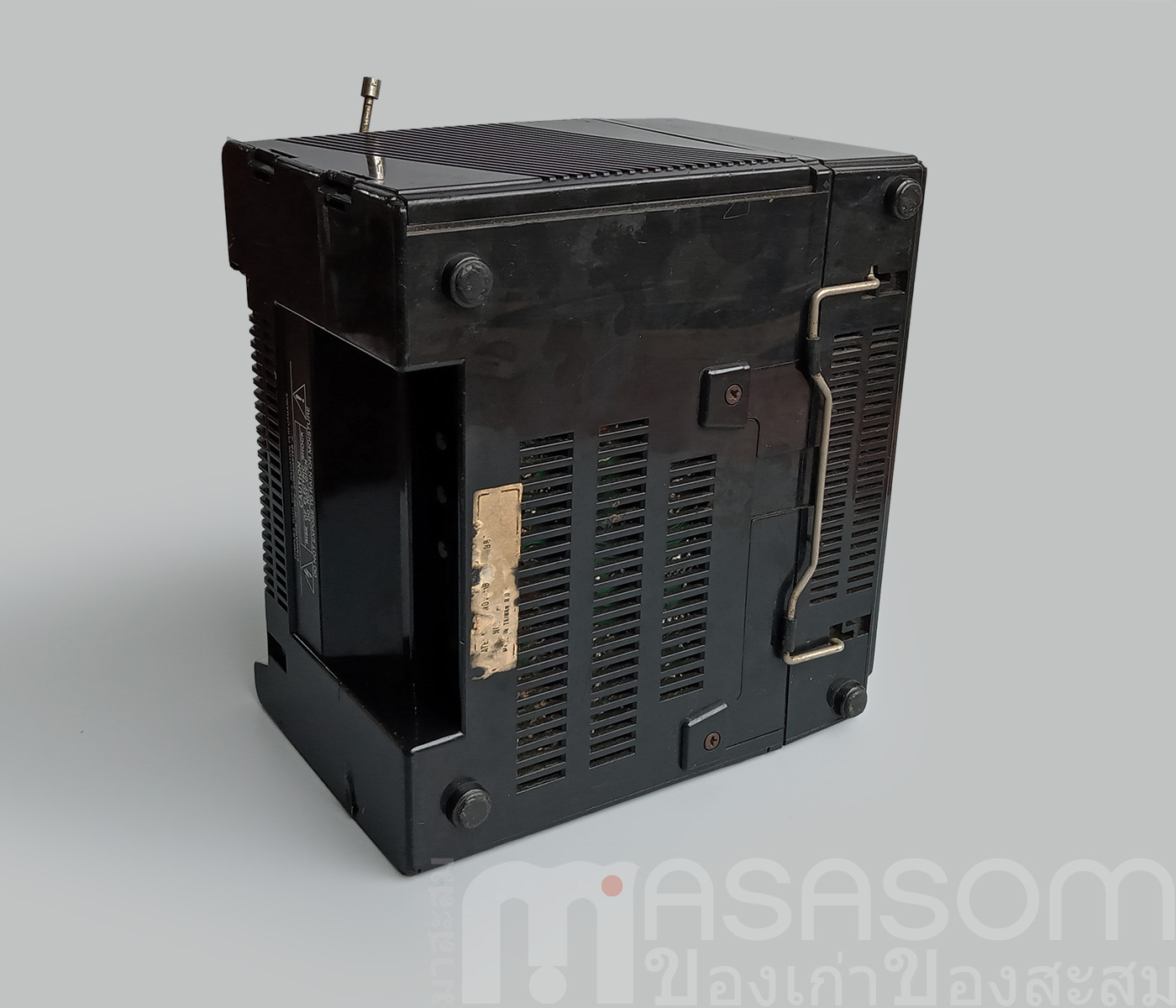 ทีวีวิทยุกระเป๋าหิ้วสีดำ