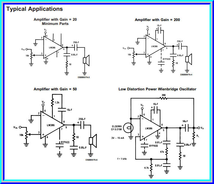 1x LM386 Audio Power Amplifier 325mW 4-12V LM386N-1 IC Chip
