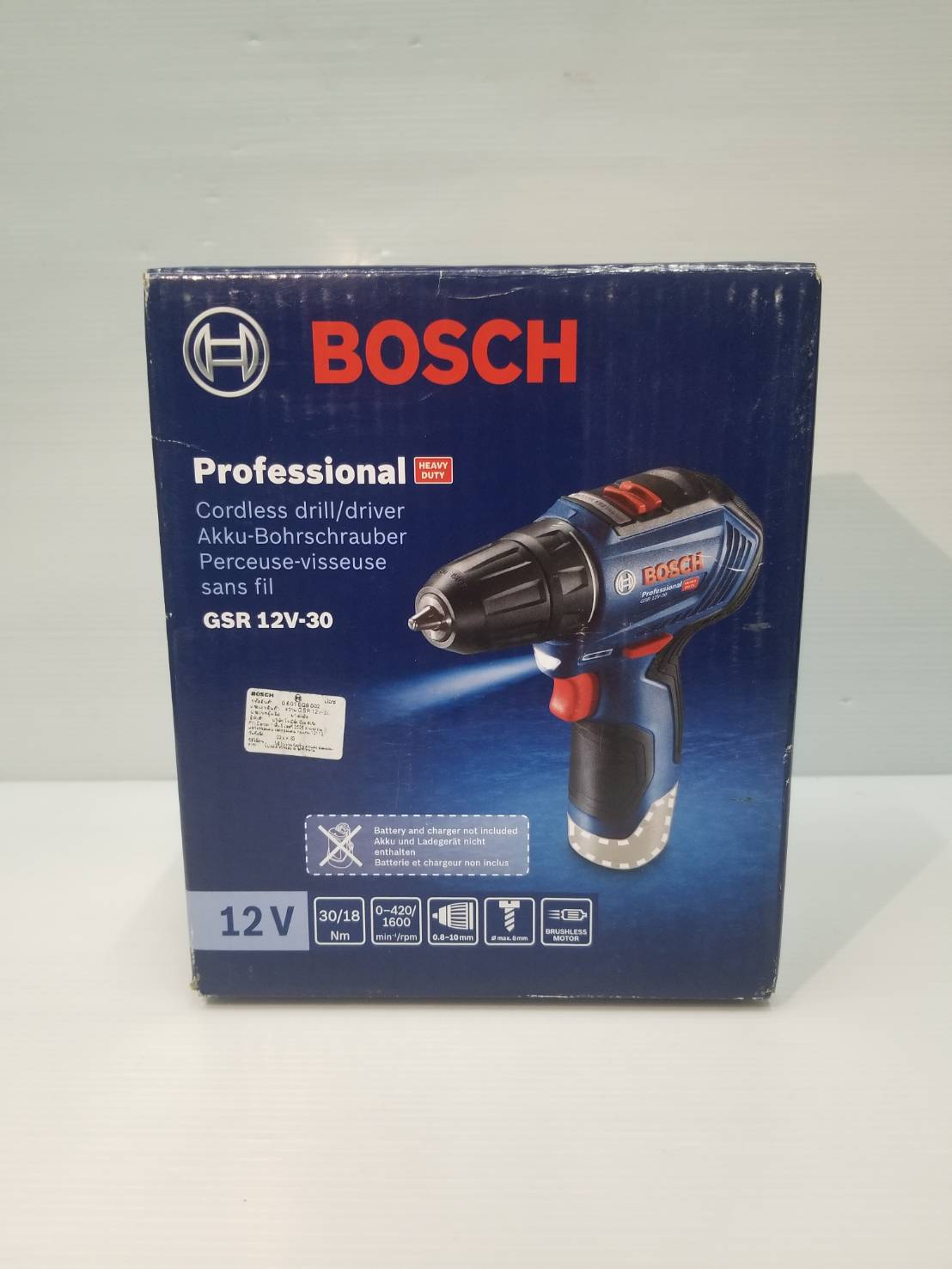 สว่านไขควงไร้สาย GSR12V-30 BOSCH SOLO